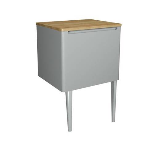 Additional image for Vanity Unit With Storm Grey Legs (600mm, Storm Grey Matt).