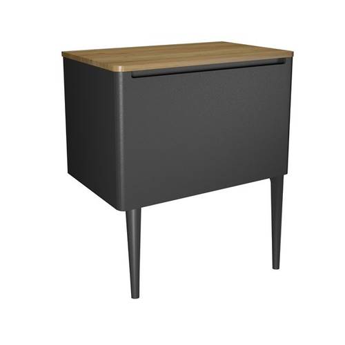 Additional image for Vanity Unit With Onyx Black Legs (800mm, Onyx Black).