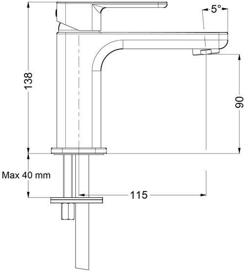 Additional image for Basin Mixer & 2 Hole Bath Shower Mixer Tap Pack (Chrome).