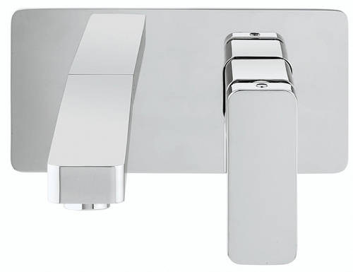 Additional image for Wall Mounted Basin Mixer Tap With Lever Handle.