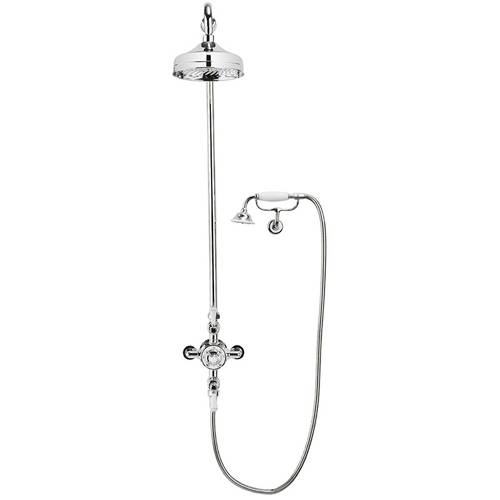 Additional image for Thermostatic 2 Outlet Cradle Shower Kit (Chrome).