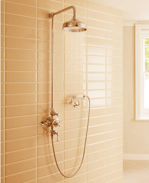 Additional image for Thermostatic 2 Outlet Cradle Shower Kit (U Brass).