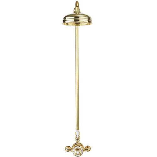 Additional image for Thermostatic 1 Outlet Shower Kit (Unlac Brass).