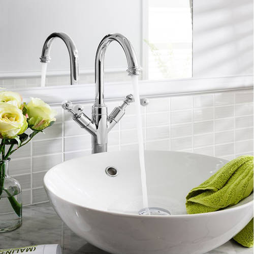 Additional image for Tall Basin Mixer Tap (Lever, Chrome).