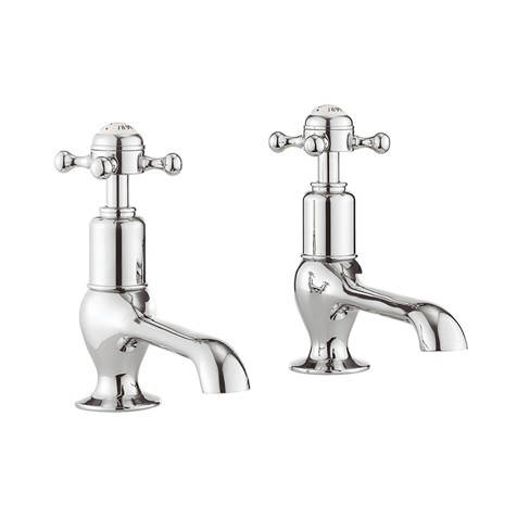 Additional image for Long Nose Basin Taps (Crosshead, Chrome).