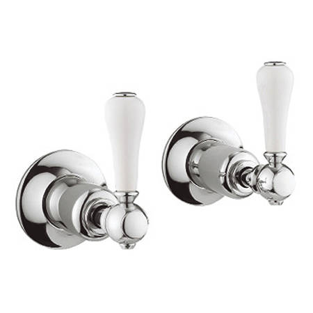 Additional image for Wall Stop Taps (Lever, Chrome).