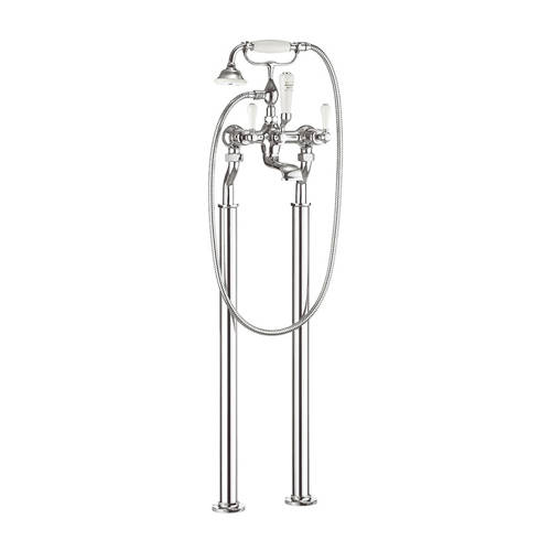 Additional image for Bath Shower Mixer Tap With Legs (Lever, Chrome).