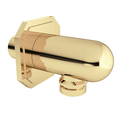 Additional image for Shower Wall Outlet (Unlacquered Brushed Brass).