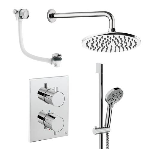 Additional image for Crossbox Shower Set 10 200mm (Chrome).