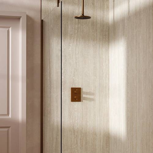 Additional image for Crossbox Shower Set 1 200mm (Brushed Bronze).
