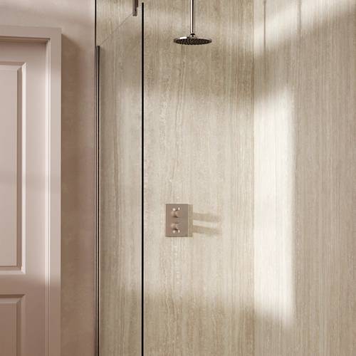 Additional image for Crossbox Shower Set 1 200mm (Brushed Nickel).