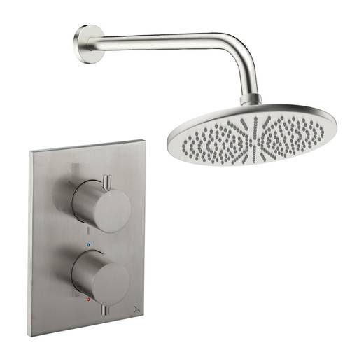 Additional image for Crossbox Shower Set 1 300mm (Brushed Nickel).