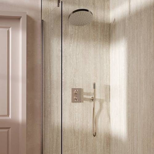 Additional image for Crossbox Shower Set 8 300mm Head & Handset (Chrome).