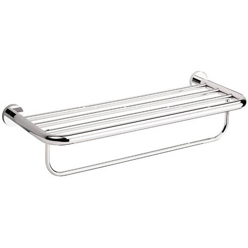 Additional image for Two Tier Towel Rail (580mm, Chrome).