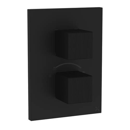 Additional image for Crossbox 1 Outlet Shower Valve (M Black).