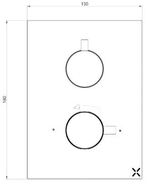 Additional image for Crossbox 1 Outlet Shower Valve (Slate).