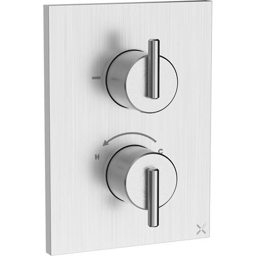 Additional image for Crossbox 1 Outlet Shower Valve (Stainless Steel).