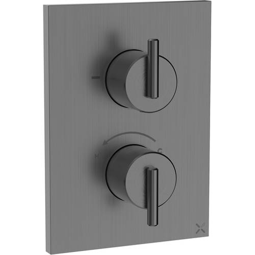 Additional image for Crossbox 1 Outlet Shower Valve (Slate).