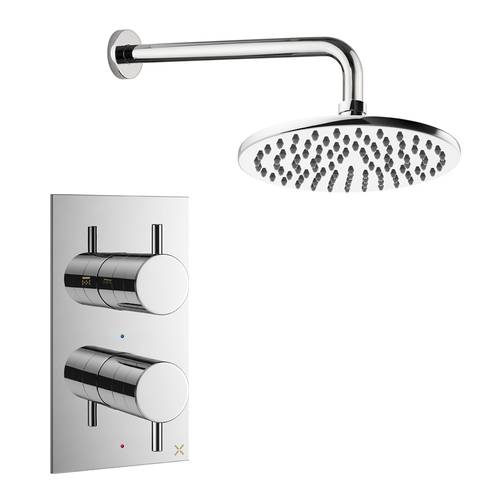 Additional image for Design Shower Set 1, 200mm Head & Wall Arm (Chrome).
