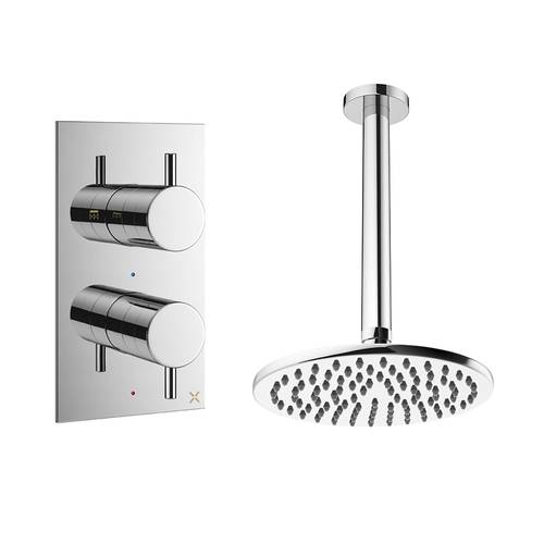 Additional image for Design Shower Set 1,  200mm Head & Ceiling Arm (Chrome).