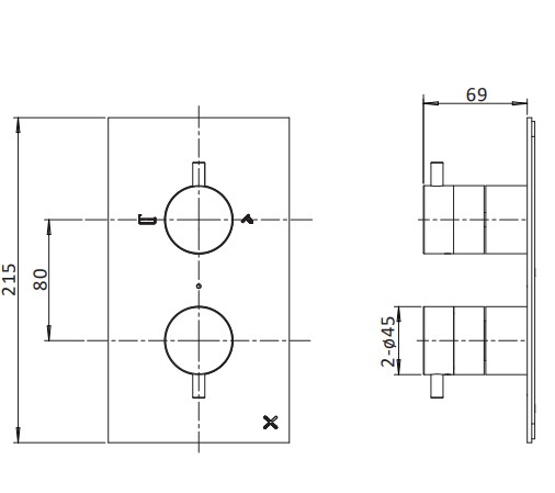 Additional image for Design Shower Set 1,  300mm Head & Ceiling Arm (Brushed Brass).