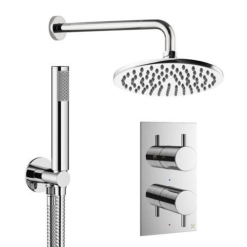 Additional image for Design Shower Set 3,  200mm Head & Handset (Chrome).