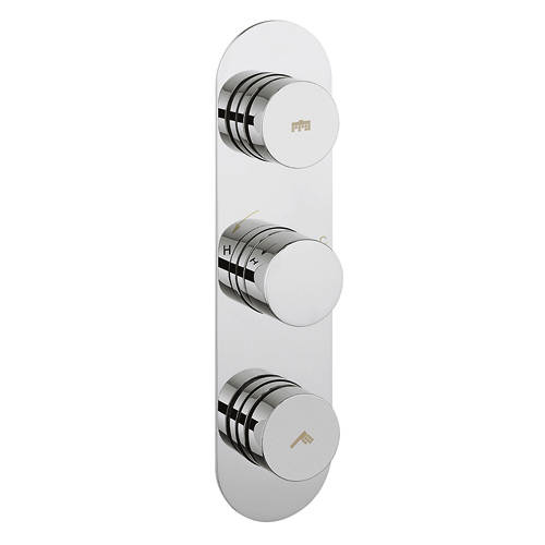 Additional image for Central Push Button Thermostatic Shower Valve (2 Outlets).