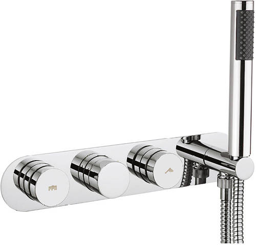 Additional image for Central Thermostatic Shower Valve, Handset & Hose (2 Outlets).