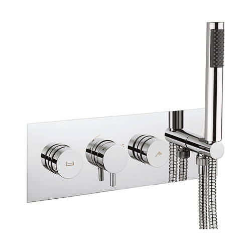 Additional image for Kai Thermostatic Shower & Bath Valve With Handset.
