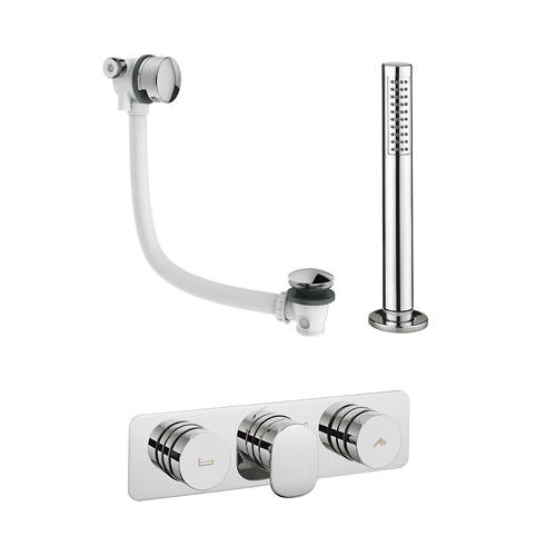 Additional image for Pier Thermostatic Shower & Bath Valve Pack (2 Outlets).