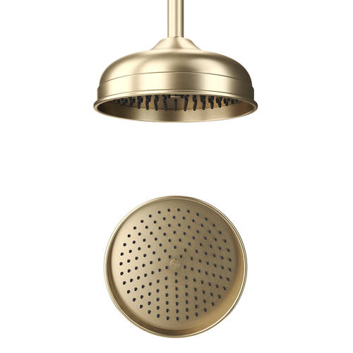 Additional image for 200mm Round Shower Head (Brushed Brass).