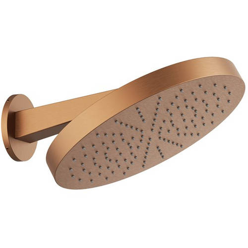 Additional image for Wall Mounted Shower Head 300x300 (Brushed Bronze).