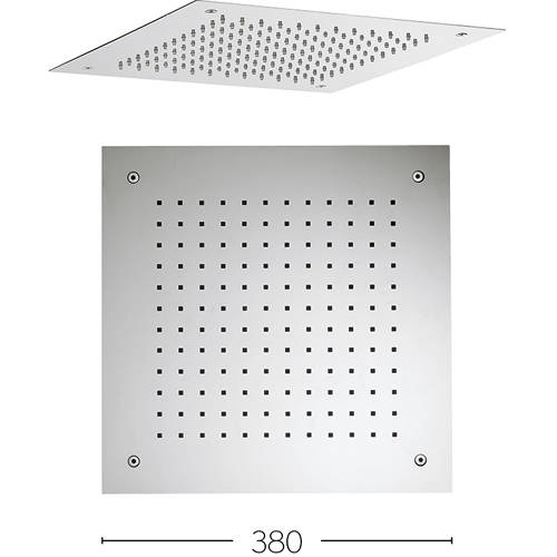 Additional image for Recessed Square Shower Head (380x380mm).