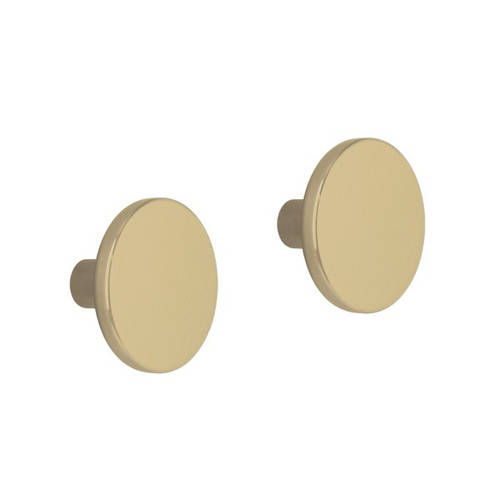 Additional image for 2 x Modern Furniture Handles (Brushed Brass).