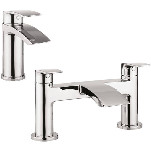 Additional image for Basin & Bath Filler Tap Pack (Chrome).