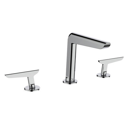 Additional image for Basin Mixer Tap (3 Hole, Chrome).