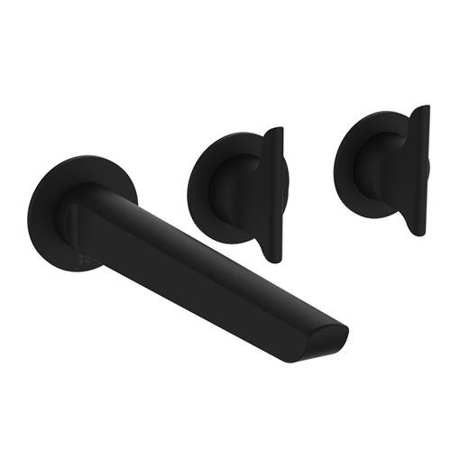 Additional image for Shower Valve With Spout (2 Outlets, M Black).