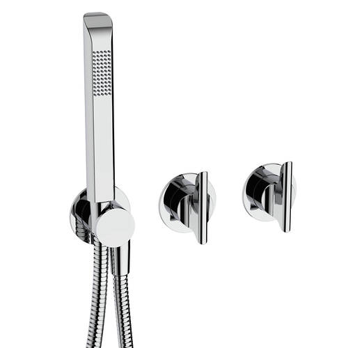 Additional image for Shower Valve With Shower Kit & 2 Outlets (Chrome).