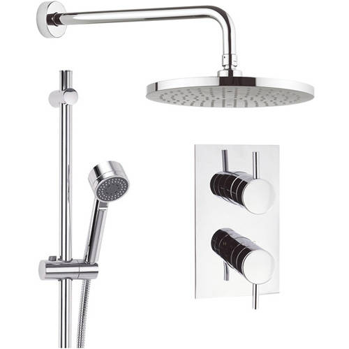 Additional image for Thermostatic Shower Valve, 250mm Head, Rail & Arm.