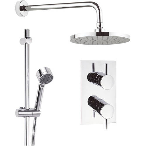 Additional image for Thermostatic Shower Valve, 200mm Head, Rail & Arm.