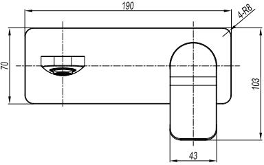 Additional image for Wall Mounted Basin Mixer Tap (Brushed Bronze).