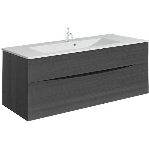 Additional image for Vanity Unit With Ceramic Basin (1000mm, Steelwood, 1TH).