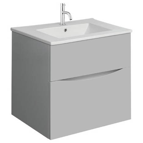 Additional image for Vanity Unit With Ceramic Basin (500mm, Storm Grey, 1TH).