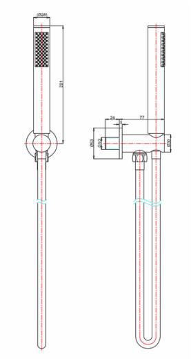 Additional image for 2 Outlet 3 Handle Shower Bundle (Brushed Bronze).