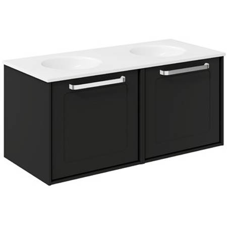Additional image for Framed Vanity With Double Basins (1000mm, M Black).