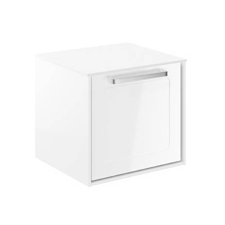 Additional image for Framed Vanity With White Top (500mm, White Gloss).
