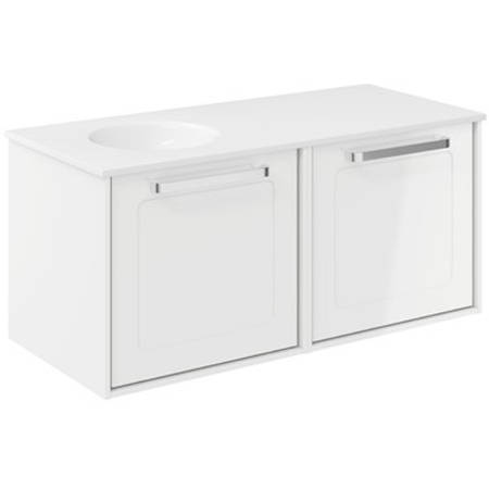 Additional image for Framed Vanity With LH Basin (1000mm, G White).