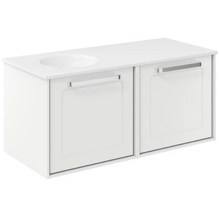 Additional image for Framed Vanity With LH Basin (1000mm, M White).