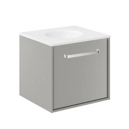 Additional image for Vanity Unit With Basin (500mm, Storm Grey Matt).