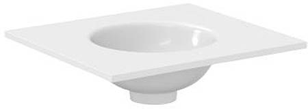 Additional image for Vanity Unit With Basin (500mm, White Gloss).